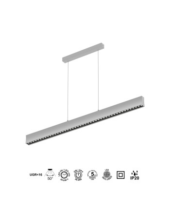 HANOK * LÁMPARA LINEAL LED 38W 4000K 50º BLANCA